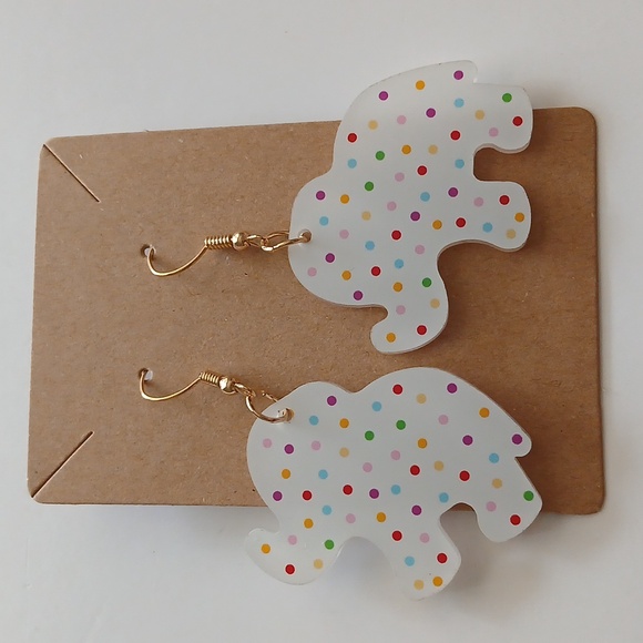 Fashion Jewelry Multicolor Elephant Earrings - Picture 3 of 4